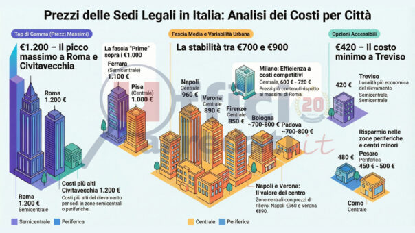 Infografica costi aggiornati di domiciliazione Italia 2025
